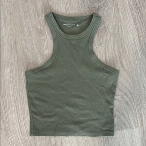 Abercrombie & Fitch Olive Green Tank Top
